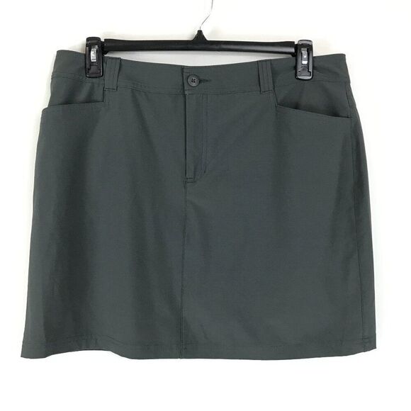 Eddie Bauer Adventurer 2.0 Skort Womens Plus Size 14 Gray Pockets Hiking Outdoor - Picture 1 of 11